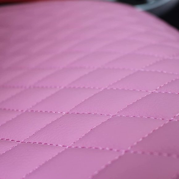 SEE LISTING Leather Universal Car Seat Cover for Women/Girl Pk/Blk SEE LISTING - Picture 7 of 11